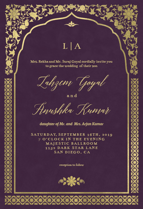 Wedding Invitation Templates (Free) | Greetings Island