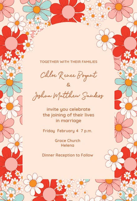 Wedding Invitation Templates (Free) | Greetings Island Wedding Invitation Templates (Free) | Greetings Island