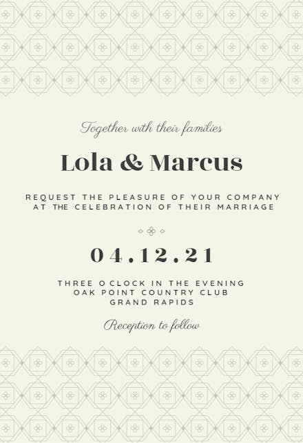 Flower Power - Wedding Invitation