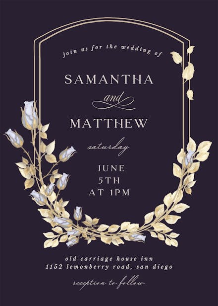 Wedding Invitation Templates (Free) | Greetings Island