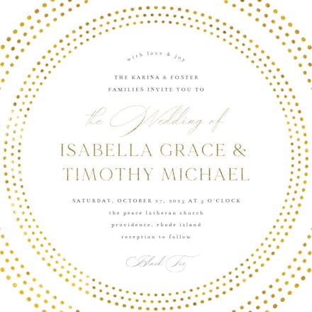 Forever rings - wedding invitation