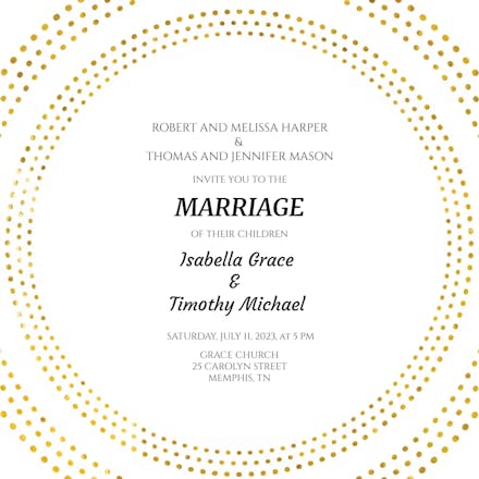 Forever Rings - Wedding Invitation