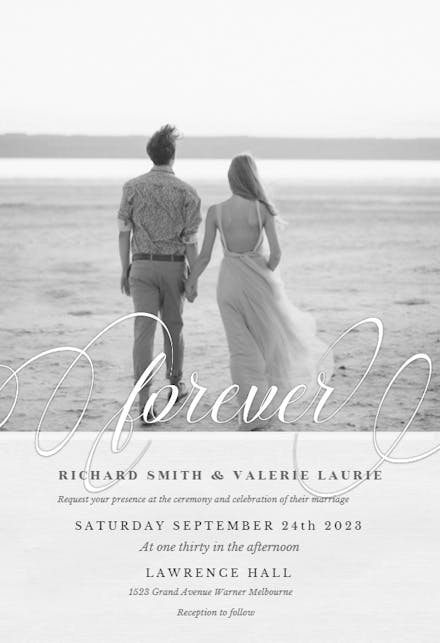 Forever - Wedding Invitation