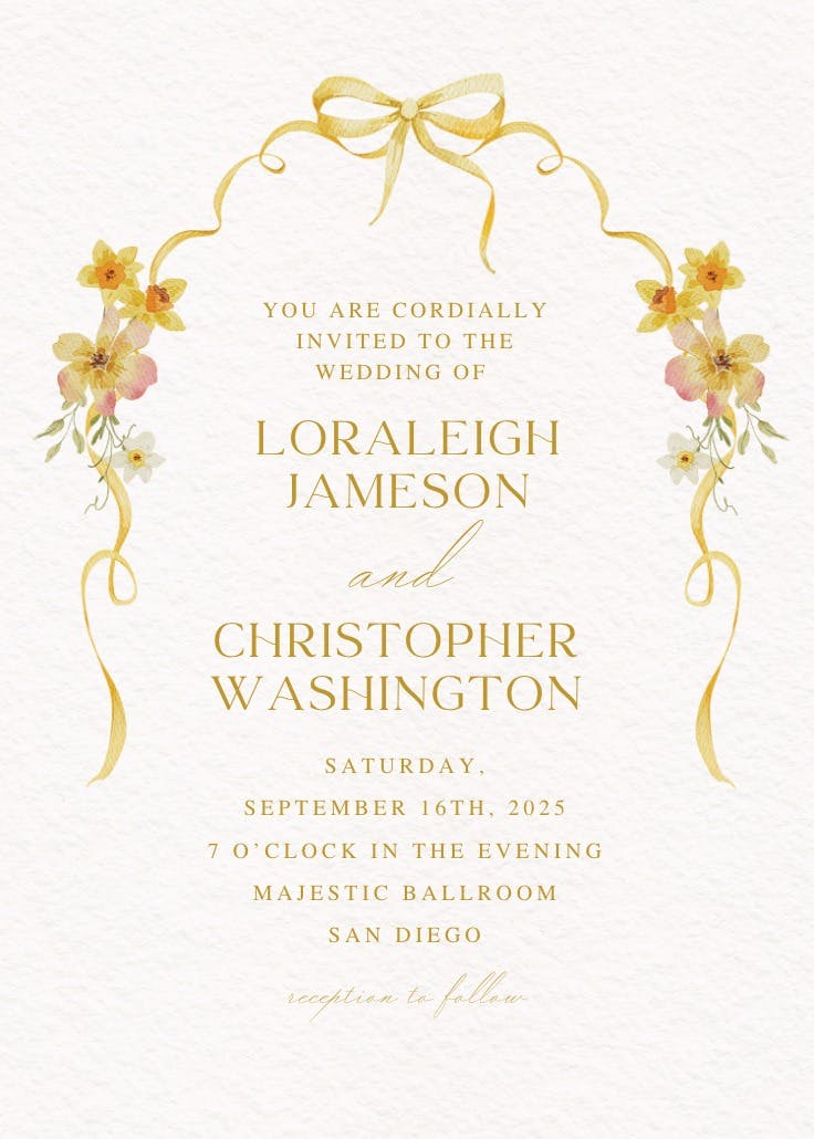 Frame of love - wedding invitation