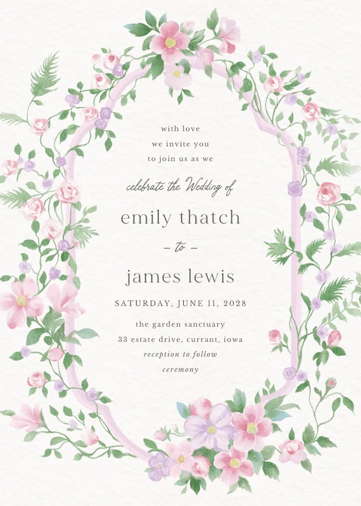 Framed in love - invitación de boda