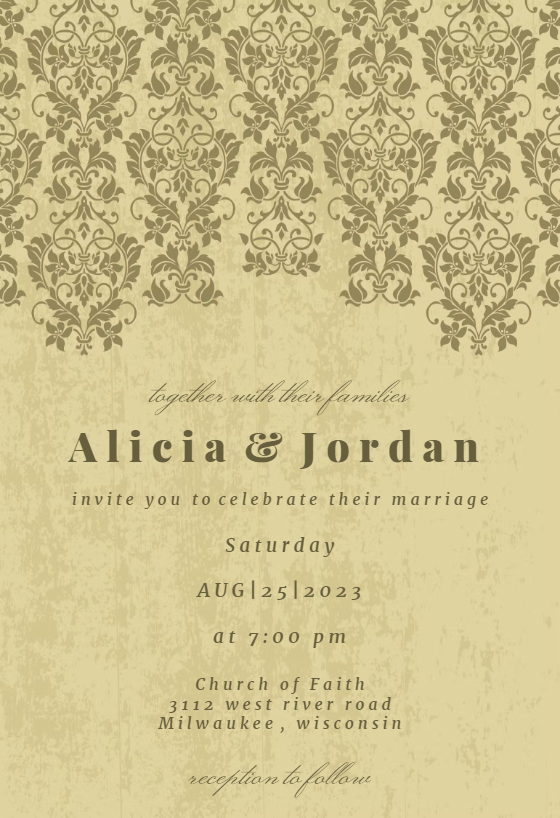 Wedding Invitation Templates (Free) | Greetings Island