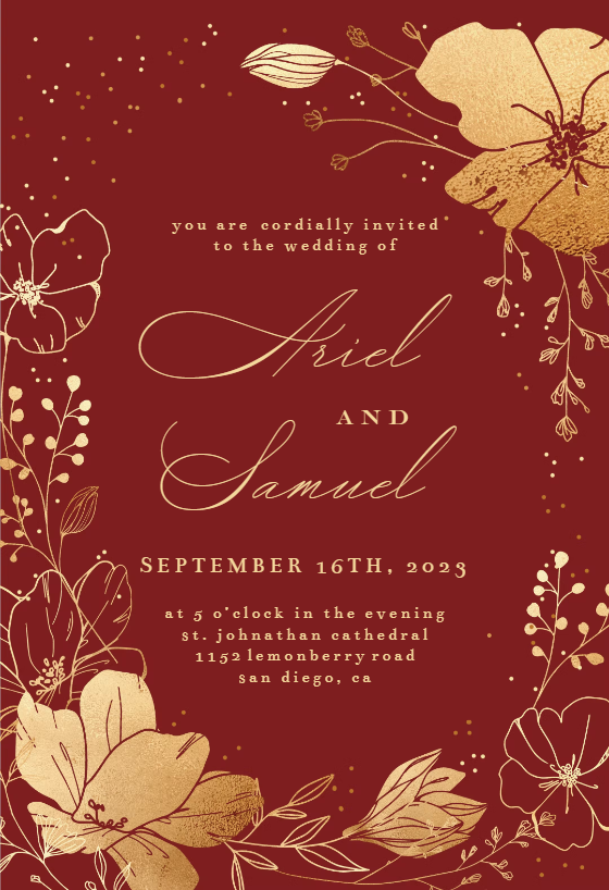 Wedding Invitation Templates (Free) | Greetings Island