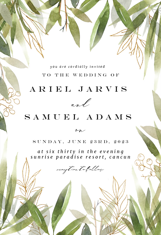 Wedding Invitation Templates (Free) | Greetings Island