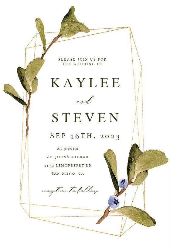 Wedding Invitation Templates (Free) | Greetings Island