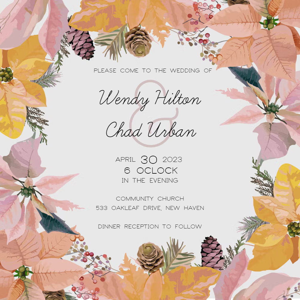 Wedding Invitation Templates (Free) | Greetings Island