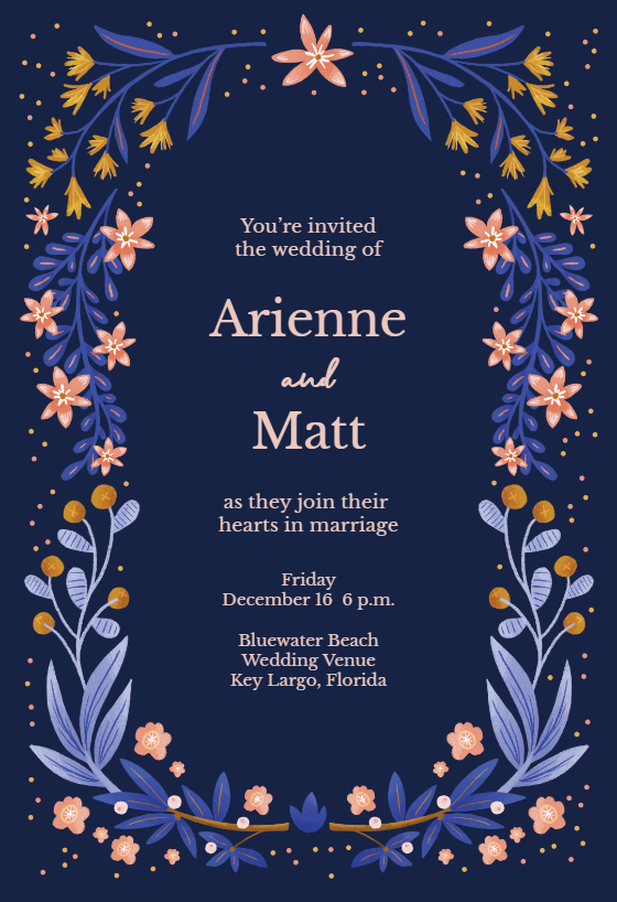 Heart Connection - Wedding Invitation Template | Greetings Island