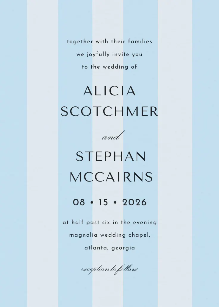 Heavenly blessings - convite de casamento