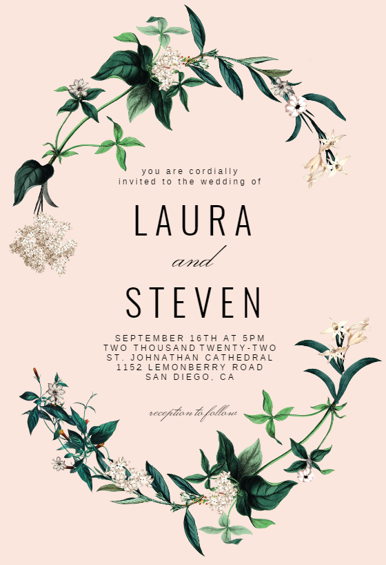 Wedding Invitation Templates (Free) | Greetings Island