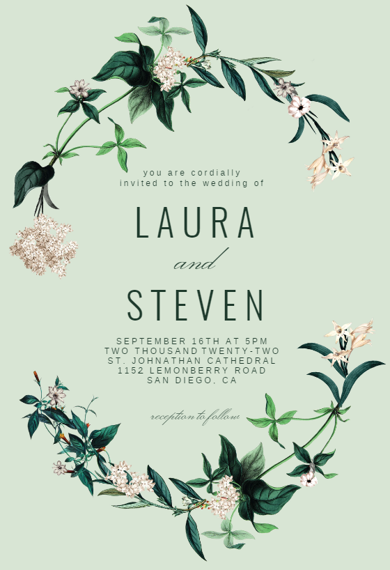 Wedding Invitation Templates (Free) | Greetings Island