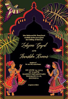 Indian lovers - Wedding Invitation