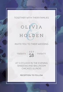 Inked frame - wedding invitation