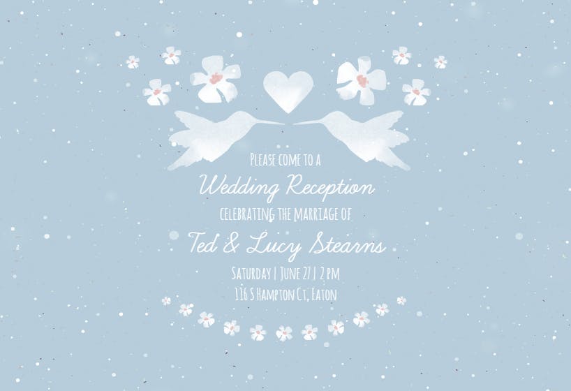 Joined in love - wedding invitation