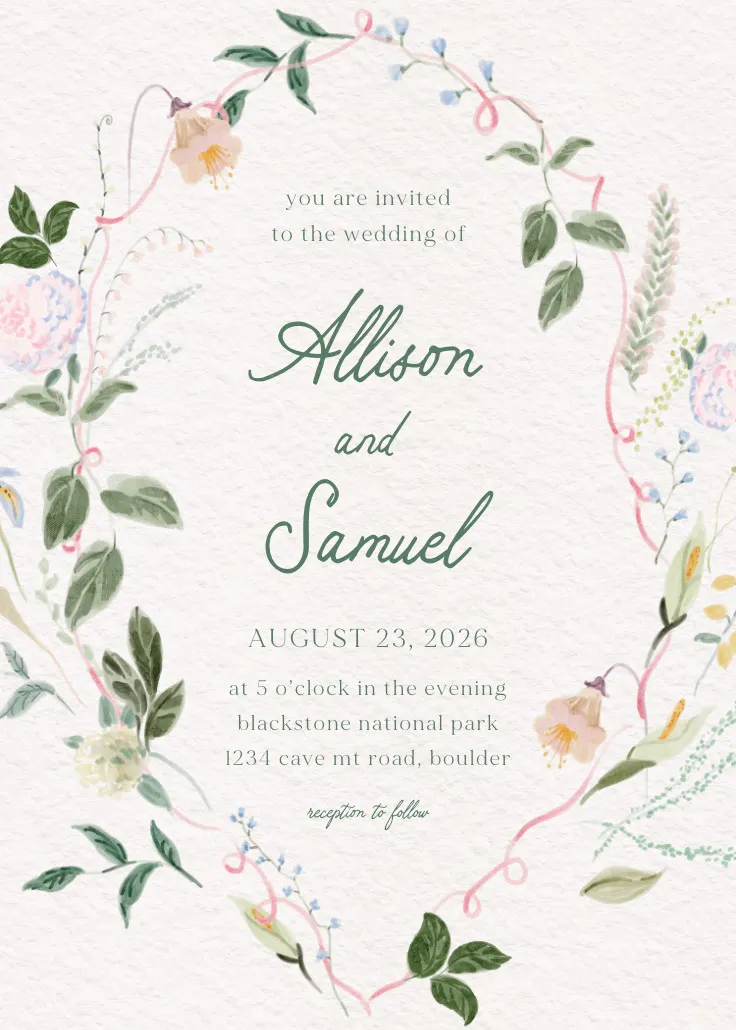 Little blessings - düğün davetiyesi