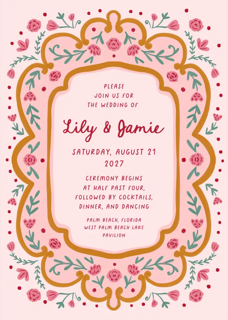 Love frame - invito di matrimonio