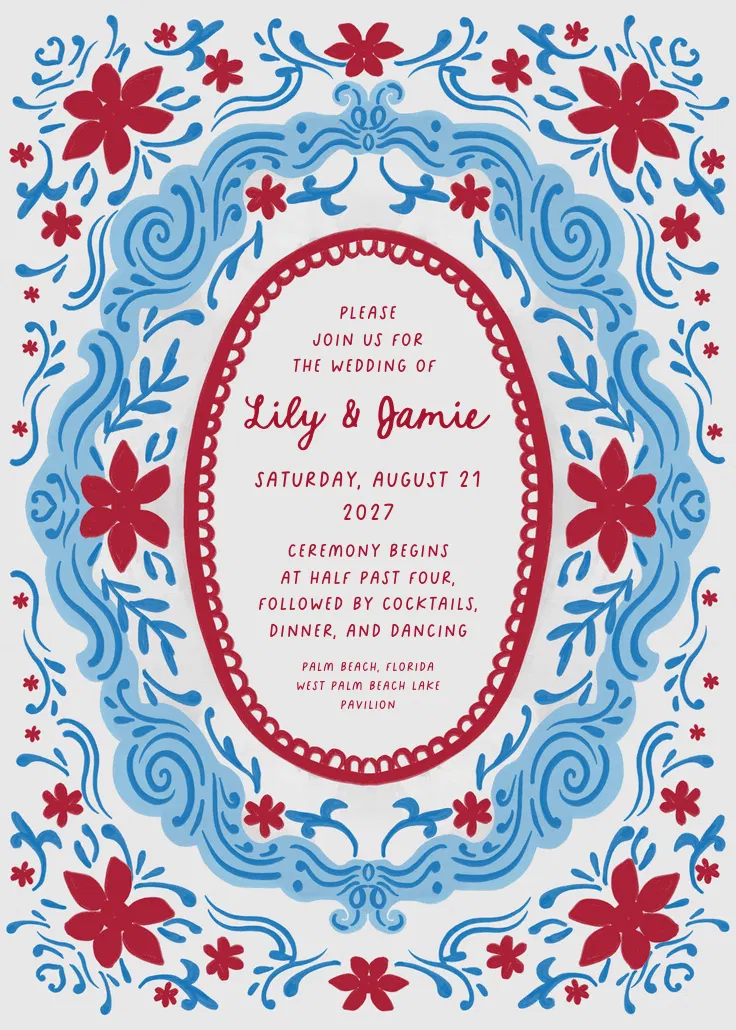 Love frame - wedding invitation