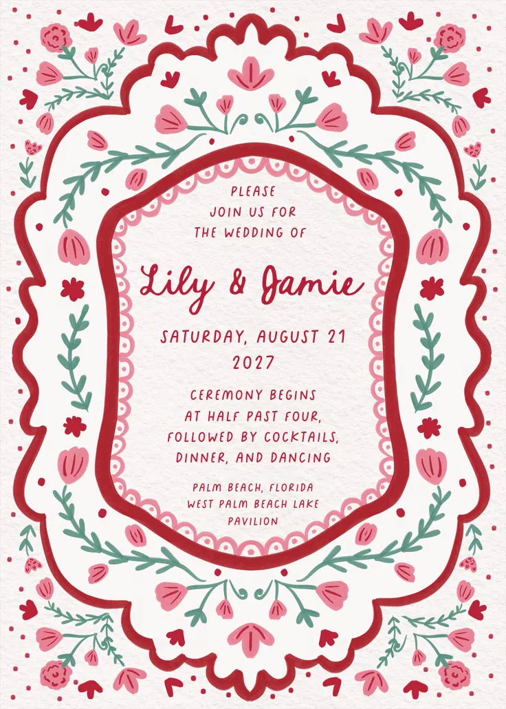 Love frame - zaproszenie ślubne