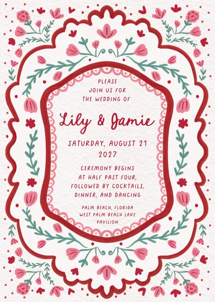 Love frame - trouwuitnodiging