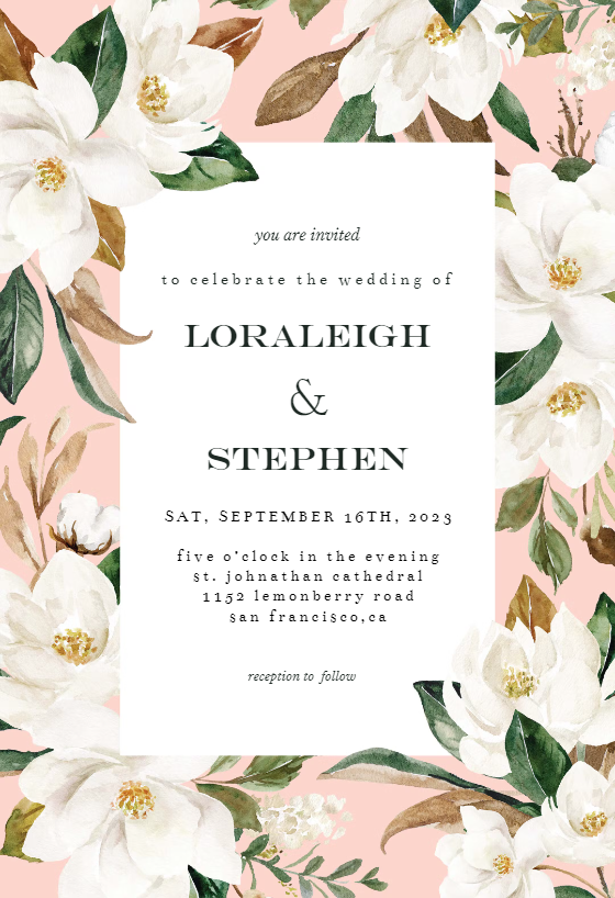 Wedding Invitation Templates (Free) | Greetings Island