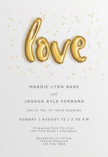 Marry Balloons - Wedding Invitation