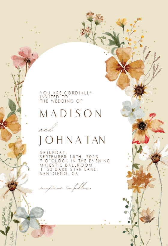 Wedding Invitation Templates (Free) | Greetings Island
