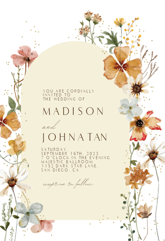 Wedding Invitation Templates (Free) | Greetings Island