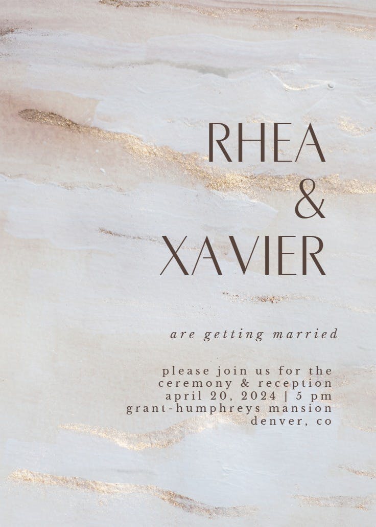 Minimal and elegant - wedding invitation