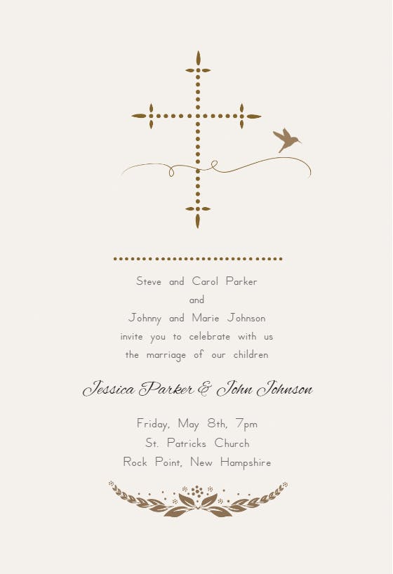 Modern and minimal - wedding invitation