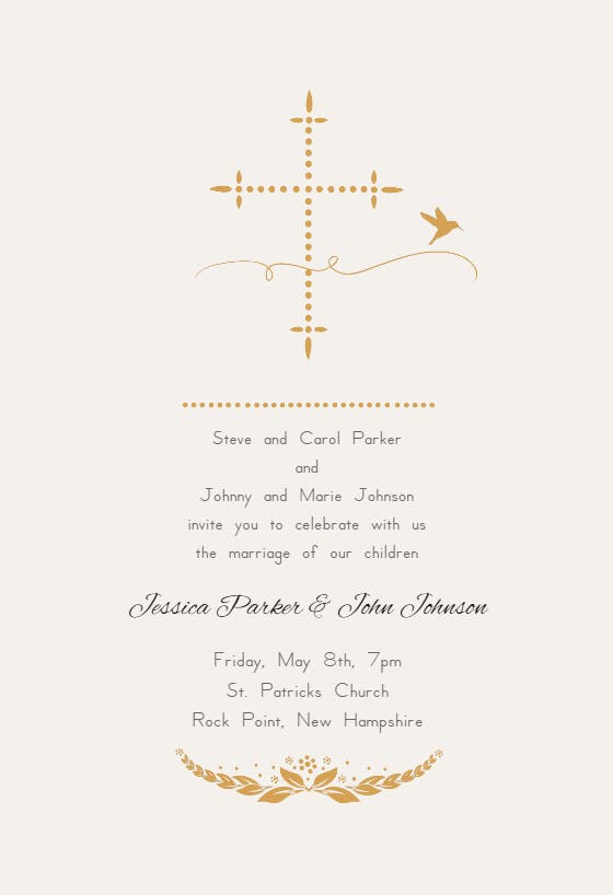 Modern and minimal - wedding invitation