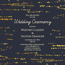 Modern marriage - wedding invitation