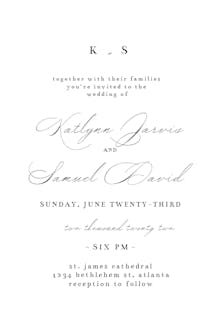 Modern vintage - wedding invitation