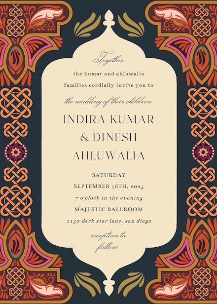 Mohabbat - wedding invitation