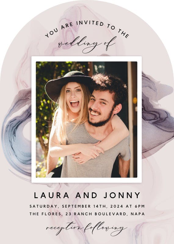 New chapter - wedding invitation