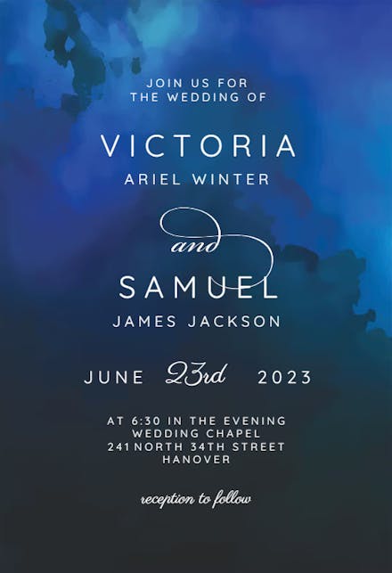 Night Time - Wedding Invitation