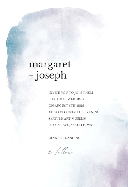 Ocean spread - Wedding Invitation