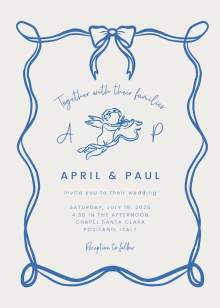 On the horizon - wedding invitation