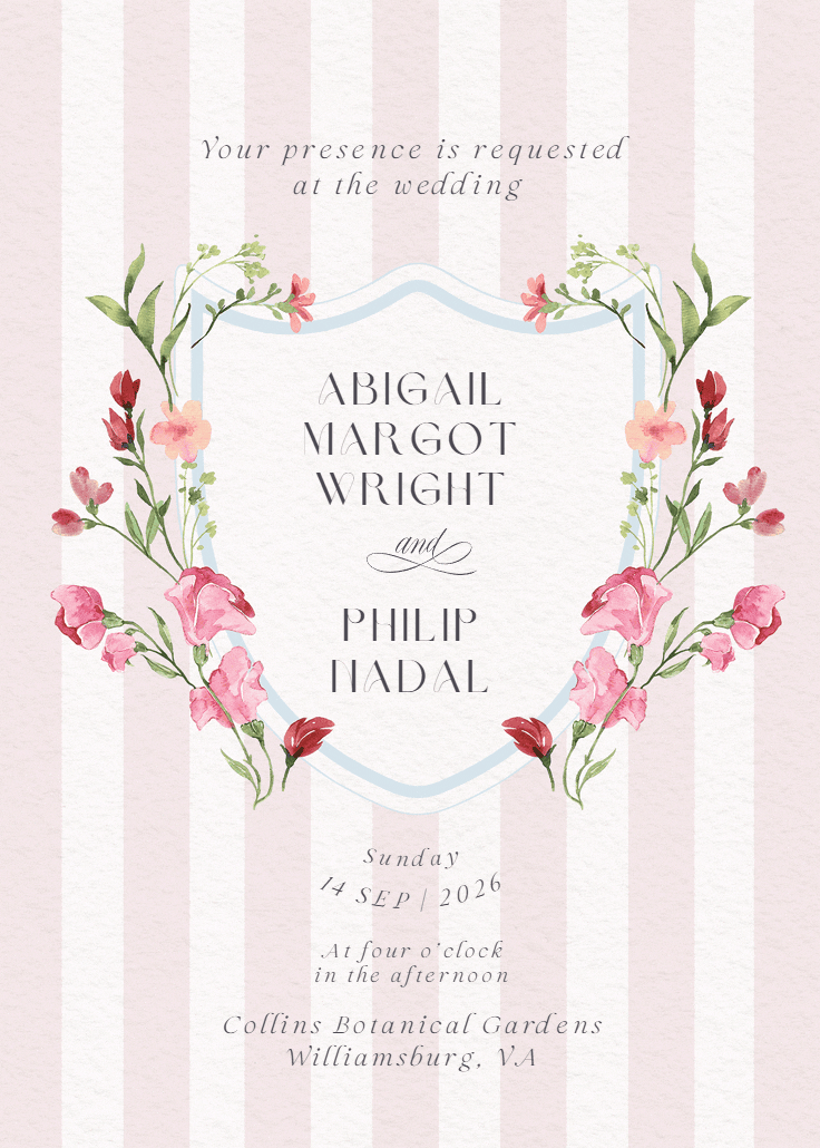 Ornate frame - wedding invitation