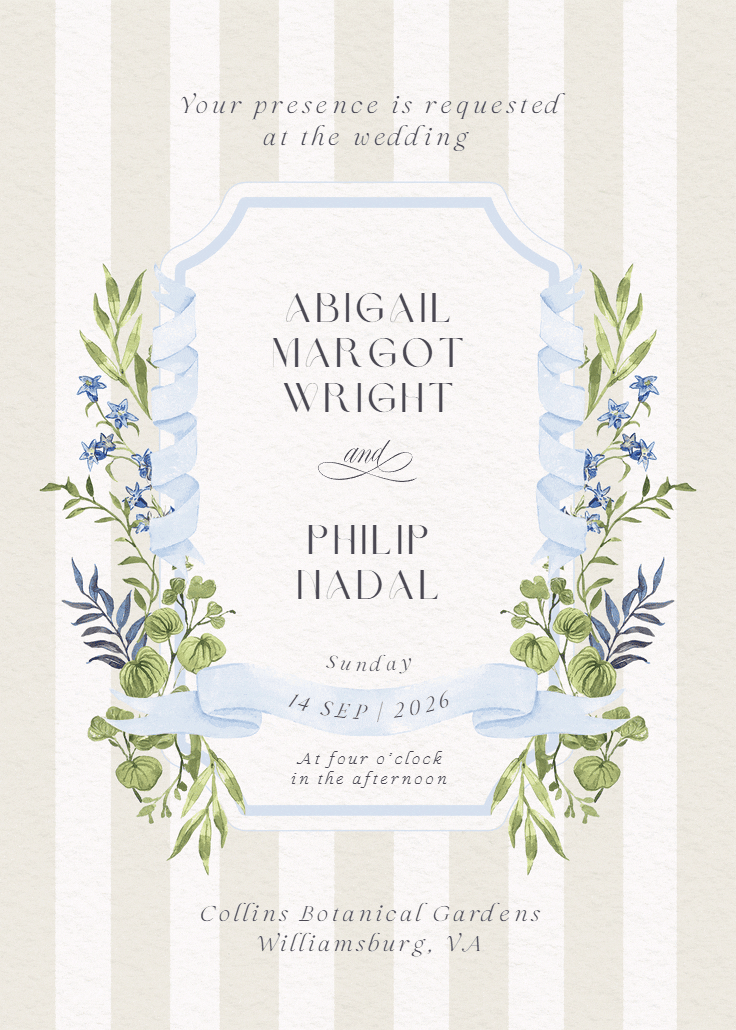 Ornate frame - wedding invitation