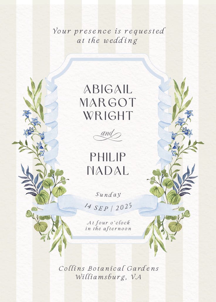 Ornate frame - invitación de boda