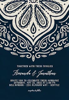 Ornate wedding - Wedding Invitation
