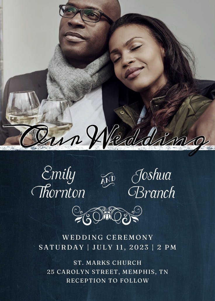Our wedding - wedding invitation