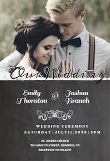Our Wedding - Wedding Invitation