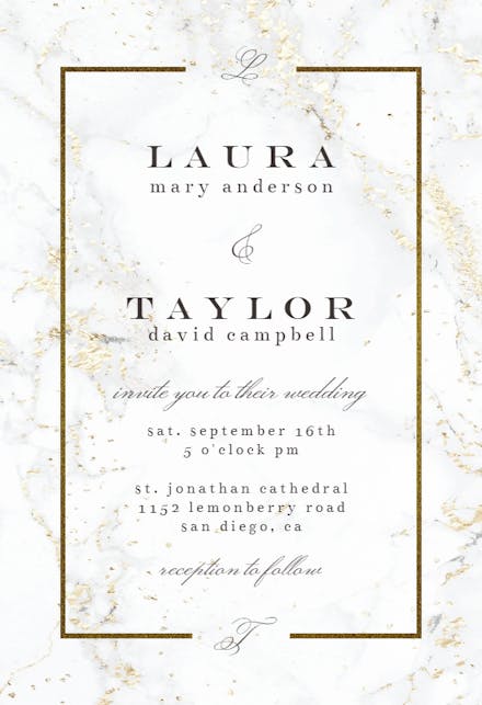 Pearl background - wedding invitation