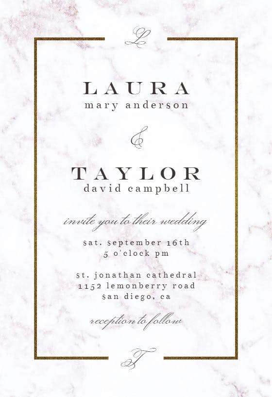 Pearl background - wedding invitation