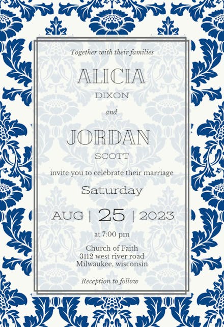 Rustic Frame - Wedding Invitation Template (Free) | Greetings Island