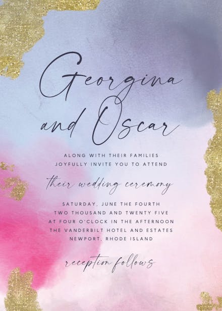 Shades of love - wedding invitation